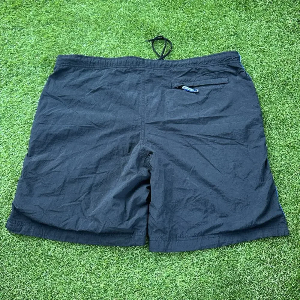 Vintage Y2K Old Navy Board Shorts Mens Large Black‎ Mesh Lined Retro Surf Swim